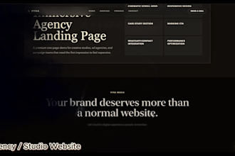build a premium animated website with scroll effects