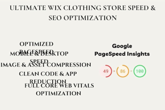optimize your wix or wordpress website for speed performance and SEO