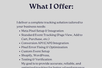 set up meta pixel tracking and conversion API perfectly