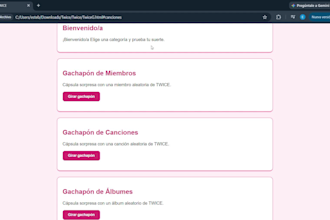 lo haré una página web simple en HTML, CSS y javascript