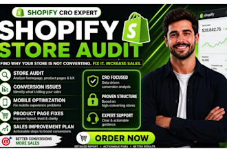 audit your store and fix conversions issues to increase sales