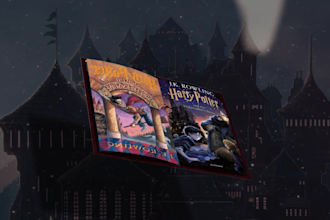 create a cinematic book trailer or animated book cover
