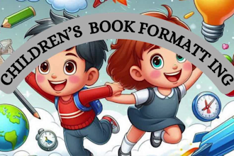 format children book for createspace, kindle, lulu, ingramspark