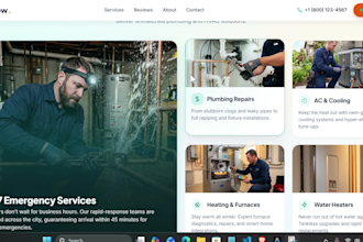 design plumbing, hvac, roofing and contractor websites