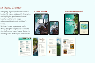 create professional travel guides, trip travel poster, flyer