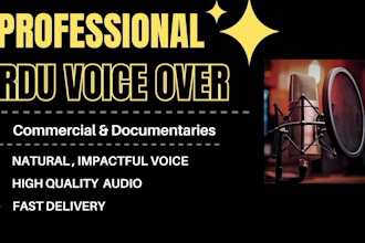 record professional urdu and hindi voice over