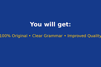 professionally proofread and edit your english documents
