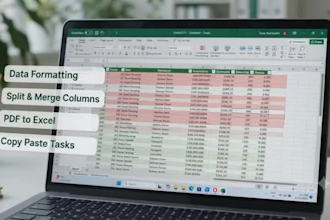 do data entry, data cleaning, and data formatting