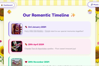 create a personalized surprise gift website