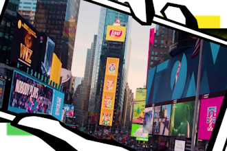 create 2d and 3d motion graphics for your social media ad
