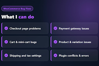 fix woocommerce bugs and issues