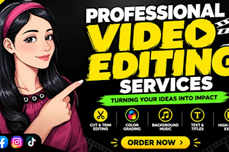 do video editing graphics designing