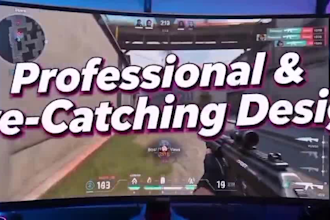 design eye catching gaming youtube thumbnail for high CTR