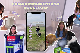 creare home and pet ugc video adv in italian