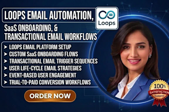 setup loops email automation saas onboarding transactional email workflows