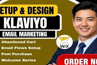 setup klaviyo abandoned cart weicome email flows email marketing for wix