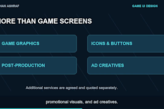 design mobile game UI UX screens menus and hud