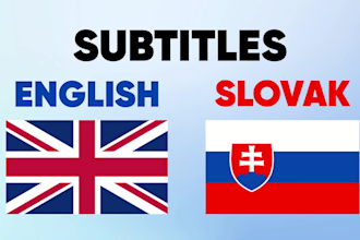 add custom subtitles, srt or captions in english, slovak