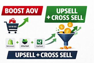 shopify upsell cross sell using reconvert aftersell upcart to increase aov