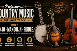 record banjo, mandolin, fiddle for your instagram post track