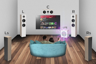 mix your music or short film in dolby atmos, 5,1 and 7,1