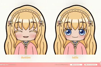 design a custom pngtuber character model for streaming