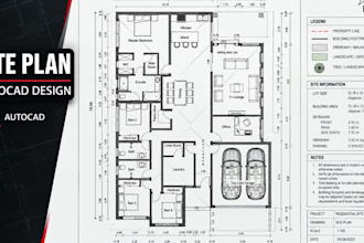create professional site plans and plot plans in autocad