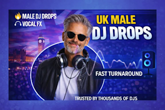 produce british male dj drops with fx