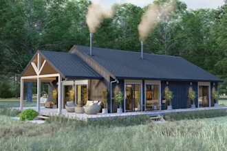 provide barndominium plans, cabin, cottage, village farmhouse
