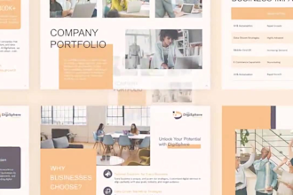 corporate brochure business brochure company profile canva template