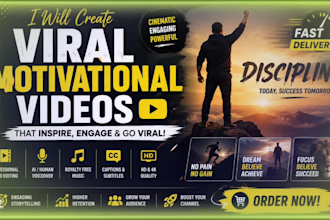 create engaging and viral motivational videos