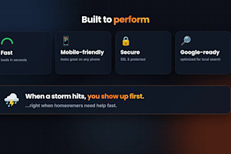 do the best roofing website design for roofers