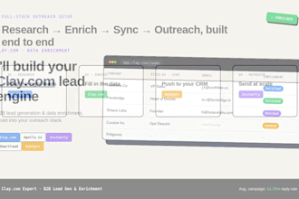 setup clay com for b2b lead generation and data enrichment