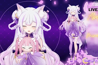 design and rig live 2d vtuber model, vtuber rigging, live2d vtuber,vrchat avatar
