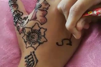 create beautiful custom name mehndi design in jpg format