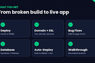 fix and deploy your vibe coded or lovable app