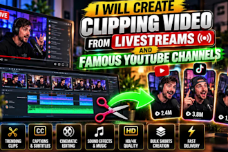 do tiktok automation create 1000 clips from livestreams youtube videos