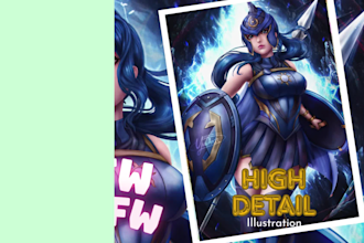 draw sfw or nsfw anime, comic, or character art