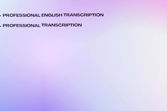 do professional manual audio transcription with tt standards