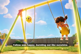 do 3d video animation for kids,3d pixar style animation, ai video art, ai story