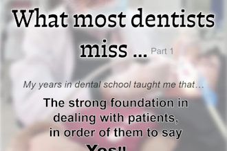 create professional dental educational instagram posts and clinical case present