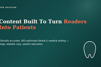 write SEO dental content that converts visitors into patients
