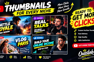 design custom youtube thumbnails