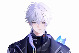 design and rig live2d vtuber model with anime face tracking for vtube studio