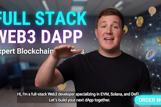 be your blockchain developer for multi chain web3 dapp evm solana cosmos xrpl