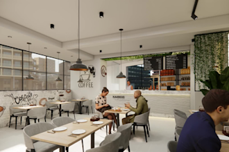 design budget friendly cafe interiors