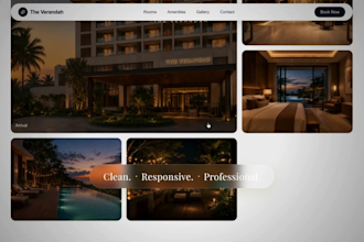 build a nextjs hotel website with SEO and mobile responsive desig