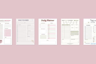design a custom etsy digital planner, printable, tracker
