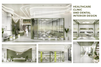 design dental clinic and healthcare interior professionally