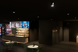 do retail store interior shop cafe house restaurant 3d interior design rendering
